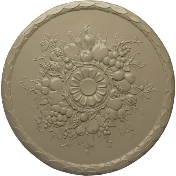 Ekena Millwork Anthony Harvest Ceiling Medallion (Fits Canopies up to 2 1/8"), 22 1/2"OD x 1 1/4"P, Gobi Desert CM22ATGDF - main